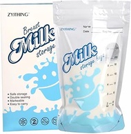 Breast milk storage bags, 7-8 ounces, liquid food &amp; fruit &amp; vegetable bag, Breast milk storage bags freezer; Double-layer self-sealing, flat, upright after filling. (30count）