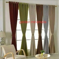 Plain black out Curtains 2m To 260cm High