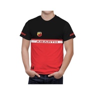 2026 black FIAT ABARTH Red T-Shirt Tee car Scorpion 500 mens racing
