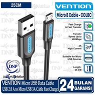 Vention USB A to Micro USB Fast Charging Data Cable 3A 1M 2M 3m - COL - COLBC --- 25CM