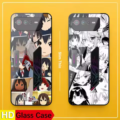 For ROG 6 Phone Case Tempered Glass Back Cover For Asus ROG Phone 6 Shell ROG6 9H Glass Protective C