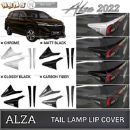 AMAZING PERODUA ALZA 2022 REAR TAIL LAMP LIP COVER SPORTIVO DESIGN TAIL LIGHT GARNISH LAMPU COVER EXTERIOR ACCESSORIES