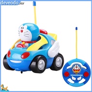 deveodo Vehicle Toy Cartoon Character Design Radio Control Flexible Doraemon Remote Contro Car Toy P