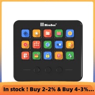 V2.0 Keyboard 18Keys Visual DIY Macro Buttons Desktop Keyboard Adjustable Console Stand Touch HA