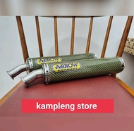 PROMO SILINCER ONLY KNALPOT ARROW KARBON KEVLAR KNALPOT 2TAK NINJA 150 FIZ R RX-KING SUARA GARING KEMRINCING