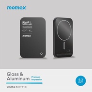 (New全新) Momax Q.Mag X 5000mAH 磁吸 MagSafe 流動行動電源 黑色 IP116D Black