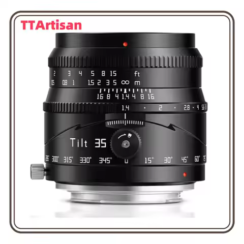 TTARTISAN 35mm F1.4 Tilt Lens APS-C Large Aperture Manual Focus Camera Lens for Sony E Fujifilm X Ni
