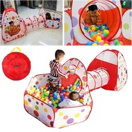 Kids Play Tent Baby Tent + Ball Pit + Basketball Box + Crawler Tunnel Kids Toy