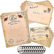 JarThenaAMCS Christmas Official Letters Certificate from Santa Set Include 5 Vintage Writing Letters