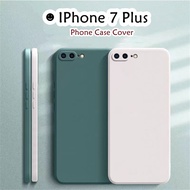 【Yoshida】For IPhone 7 Plus Case Dirt resistant Silicone Full Cover Case Classic Simple Solid Color Phone Case Cover