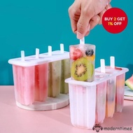 4-Cavity Ice Cream Popsicle Mold - DIY Homemade Summer Treat Maker for Kids