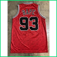 ⚛ ✴ ➖ 2022! BAPE x BULLS | BAPE #93  JERSEY | Full Sublimation Jersey