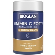 Bioglan Vitamin C Forte Non Acidic 1000 mg + Antioxidants 50 Tablets One a day for: Cold &amp; Immune Health