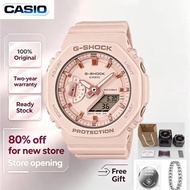 【Spot goods】G Shock Jam tangan Ladies Original 100% Women Japan Watch GA-2100 pink resin strap Quart