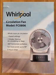 Whirlpool惠而普 360°循環電風扇