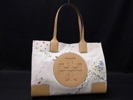 Tory Burch Ella 米色碎花托特包