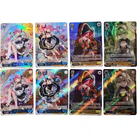 Hololive Ws Collection Card Kazama Iroha Houshou Marine Minato Aqua Signature Card Refractive Color 