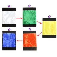 Baffling Bag Changing Colour Bag 5 Color Multicolor Silk Scarf Magic Trick Props for Magician