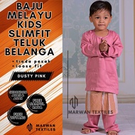 Baju Melayu Moden Kids Teluk Belanga  Warna Dusty Pink