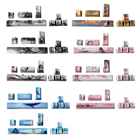 PBT Five Side Dye-subbed Keycaps 6.25 Space bar ESC Entre Direction Keys OEM Profile Keycap For diy 