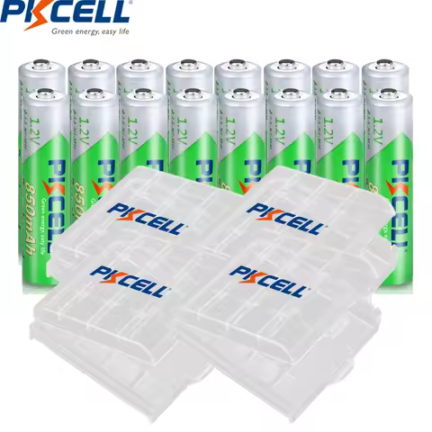 16PC PKCELL 850mAh 1.2V AAA NI-MH aaa Rechargeable Battery Ni-Mh Pre-charged aaa Battery Batteries +