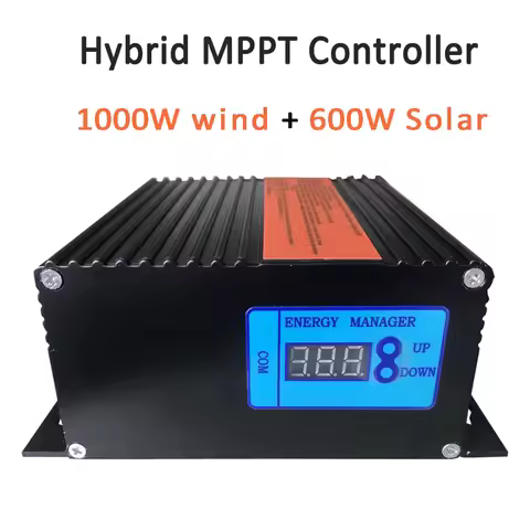 1000W MPPT Hybrid Controller For Wind Turbine Solar Panel Waterproof Regulater for 1KW Windmill LCD 