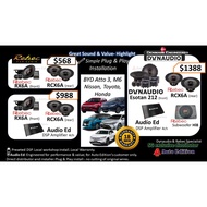 Dynaudio x Rebec - Plug & Play Car Speaker + DSP Amplifier package @ $988 (Add Subwoofer @ $1,388) B