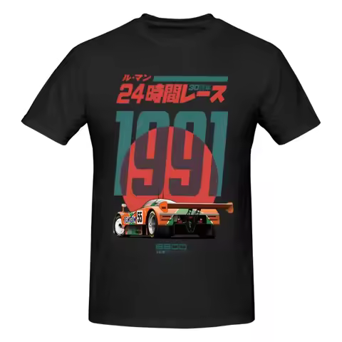 Summer Clothes Mazdaed 787B 30th Le Men's Clothing T Shirt Women Cotton Vintage Tshirt O-Neck Short 