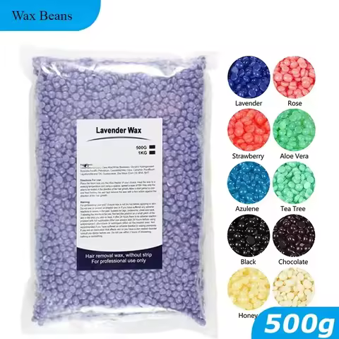 500g/50g Hard Wax Beans for Hair Removal Body European Brazilian Pearl for Wax Warmer Waxing Beans f
