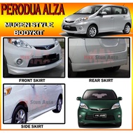PERODUA ALZA 2010-2013 MUGEN STYLE BODYKIT (MG) SKIRT LIP FOR ALZA FRONT SKIRT SIDE SKIRT REAR SKIRT