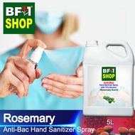 Anti Bacterial Hand Sanitizer Spray with 75% Alcohol - Rosemary Anti Bacterial Hand Sanitizer Spray - 5L