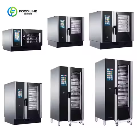 Electric 4 6 10 Trays Convection Bakery Combi Oven Steamer Steam Restaurant & Hotel Supplies Combi O