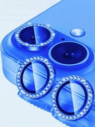 3 Packs Compatible With Iphone 16/16 Plus, 9H Hardened Metal Ring, HD Clear, Scratch Resistant, Comp