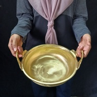 Terengganu solid brass handmade pot