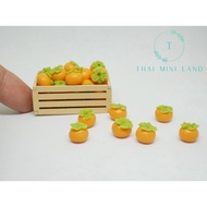 [CL] Persimmon Clay Sculpting Persimmons Mini Miniature Fruit Decoration