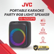 JVC Wireless Party Speakers XS-N3123PB Heavy Bass Speaker Bluetooth Karaoke Party Box Speakers