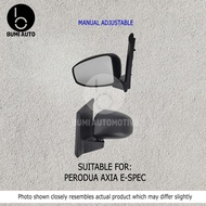 Perodua Axia Standard E-spec Manual Adjust Door Mirror Side Mirror Left (Kiri) / Right (Kanan) 1pc