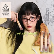3CE Velvet Lip Tint Plush, Soft Blur Matte 24H Non-Drying Lightweight Comfortable Lipstick Asian Sha