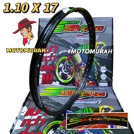 ALLOY RIM S STRONG 1.10 X 17 Inci BLACK THAILAND SPRING TEST RIM "MOTOMURAH"