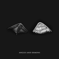 Korea angel and devil earrings ins creative sweet cool style couple