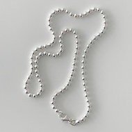 (necklace  เฉพาะสร้อย) :  BUBBLE BALL 3MM necklace silver925 / สร้อยคอเงินแท้ สร้อยคอเม็ดบอลเงินแท้ ขนาดบอล3mm ราคาต่อเส้น : YOUR WISHLIST