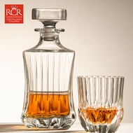 R RCR Whiskey Wine Bottle Italy Imported Crystal Wine Bottle Whiskey Dispenser Whiskey Wine Bottle E