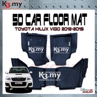 Toyota Hilux Vigo 2012-2015 5D Car Floor Mat (Carpet) 4X4 Isuzu Dmax Carpet
