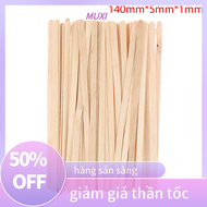 💖【HOT SALE】MUXI ที่กวนกาแฟทำจากไม้แบบใช้แล้วทิ้ง50ชิ้นไม้คนเครื่องดื่มร้อนเย็น