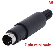 【Clearance Markdowns】 Mini DIN Plug Socket Connector 3/4/5/6/7/8 PIN Chassis Cable Mount Male Female