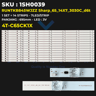 Backlight TV Sharp 65 Inch 4T-C65CK1X RUNTKB845WJZZ Sharp-65-14X7-3030C-d6t