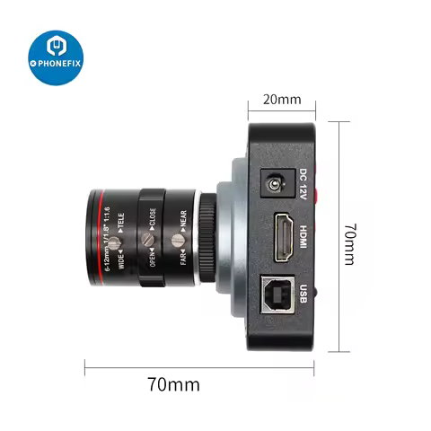 38MP HDMI Camera USB HD Live Streaming Webcam 1080P 2K 60FPS 3800W Industry CS-Mount Camera with 6-6