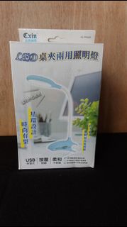 CXIN 宸欣國際 夾燈 CX-TP1020 3段式 LED 充電式 觸控夾燈 觸控燈 LED檯燈 桌燈 LED燈 藍色【 陶多多 居家生活 宸欣國際 夾燈 CX-TP1020 】