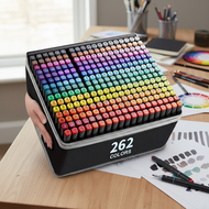 ArtPro 80/262 Color Dual Tip Markers - Watercolor Pens for Adult Art, Drawing, Animation