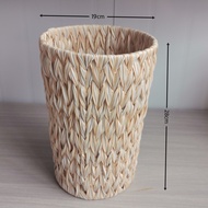 F3GS Desktop Large-Capacity Storage Handmade Storage Bin Round Trash Can Household Kitchen Living Ro